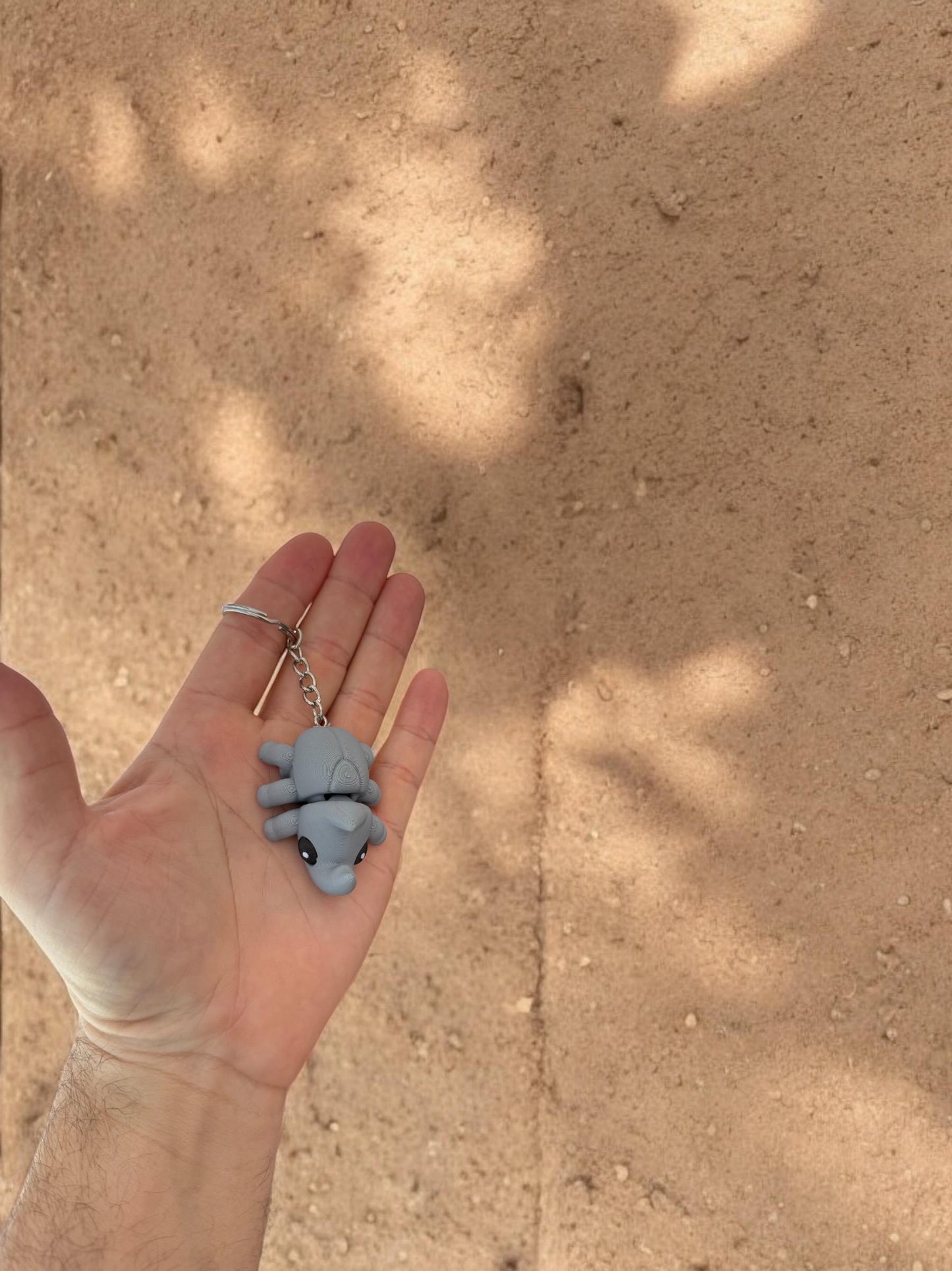 Mini Rhinoceros Beetle Keychain / 3D printed Rhinoceros Beetle Keychain