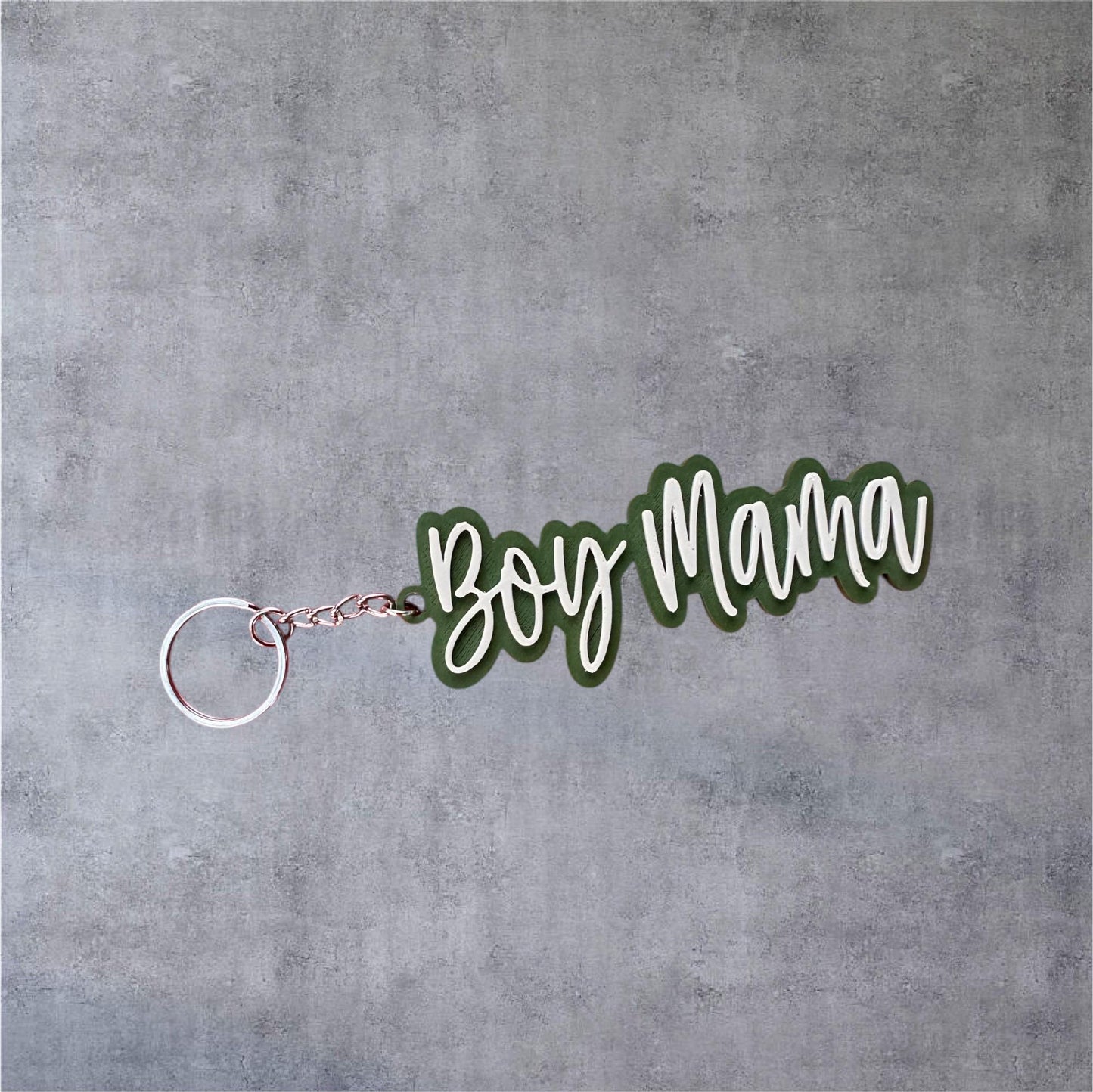 Boy Mama Keychain
