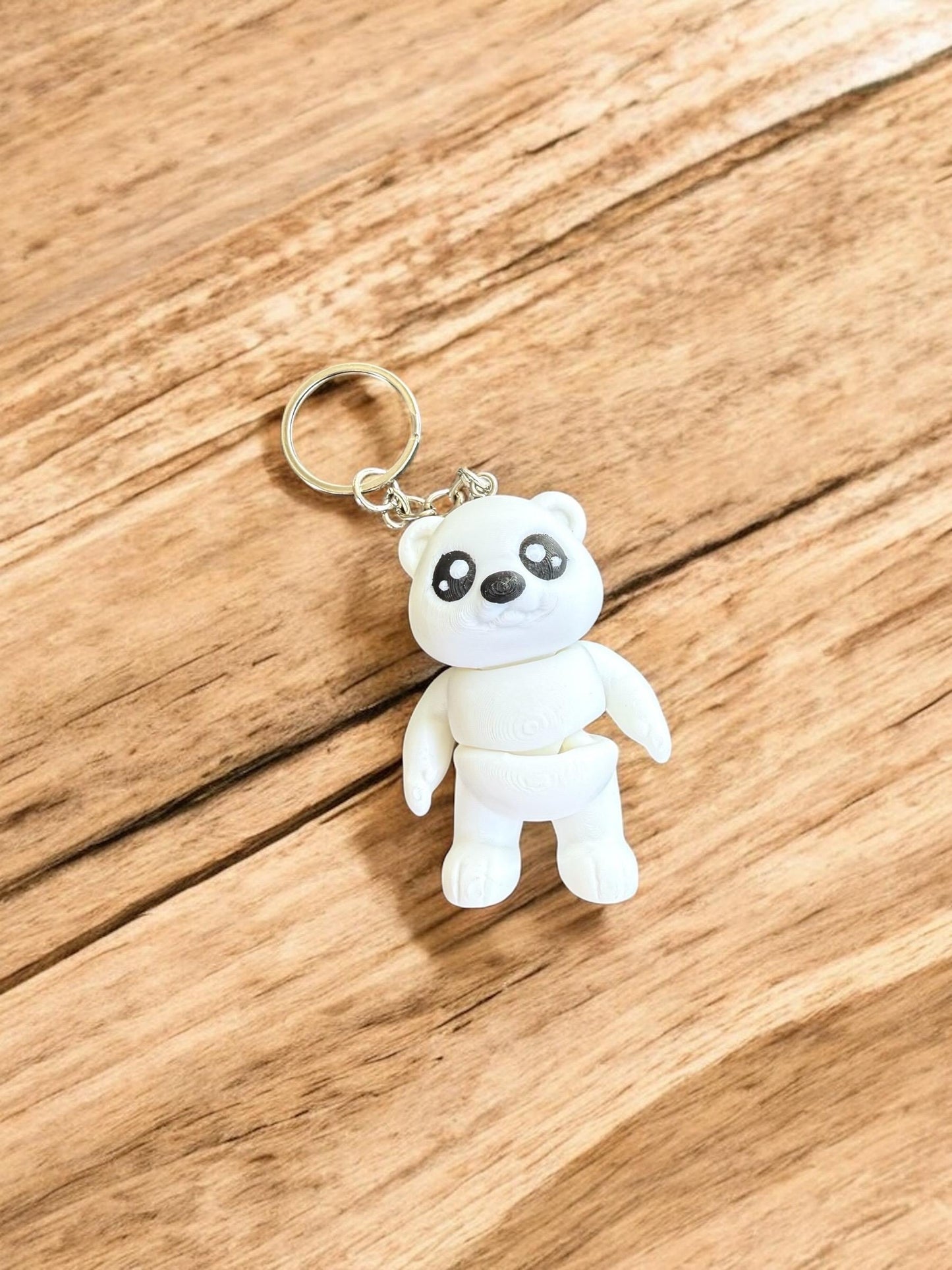 Mini Polar Bear Keychain / 3D Printed Keychain - RJM Customs