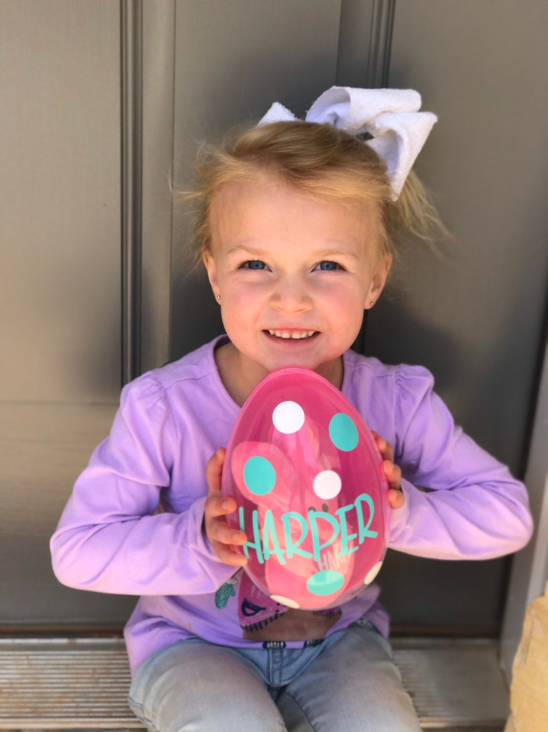 Persoanlized 8" Fillable Easter Egg