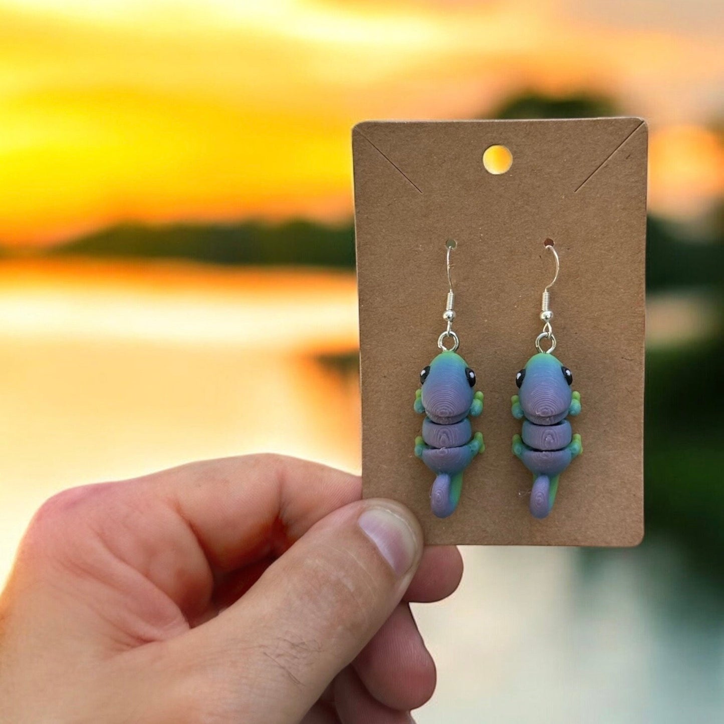 Chameleon Earrings - RJM Customs