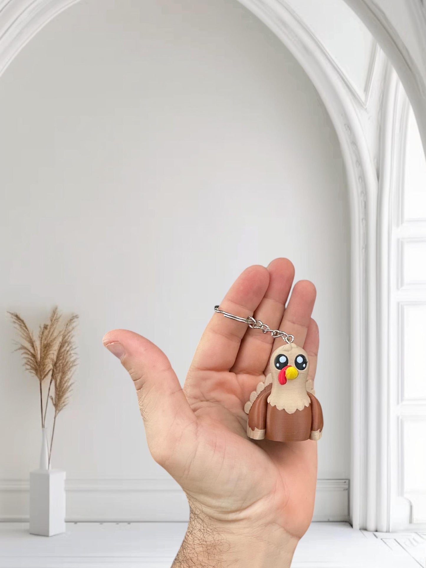 Mini Turkey Keychain / 3d Printed Turkey
