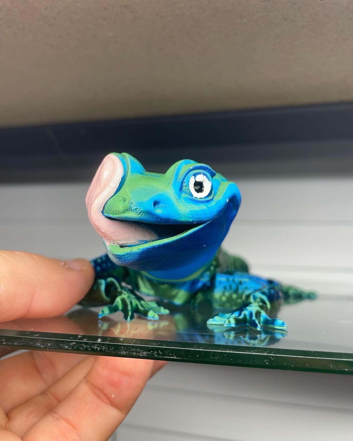 3D Printed Leopard Gecko with tongue