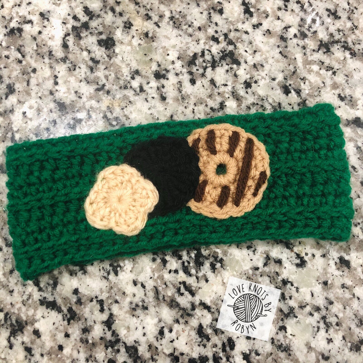 Girl Scout Inspired Cookie Beanie/ Girl Scout Cookie Ear Warmer / Crochet Cookie Headband - RJM Customs