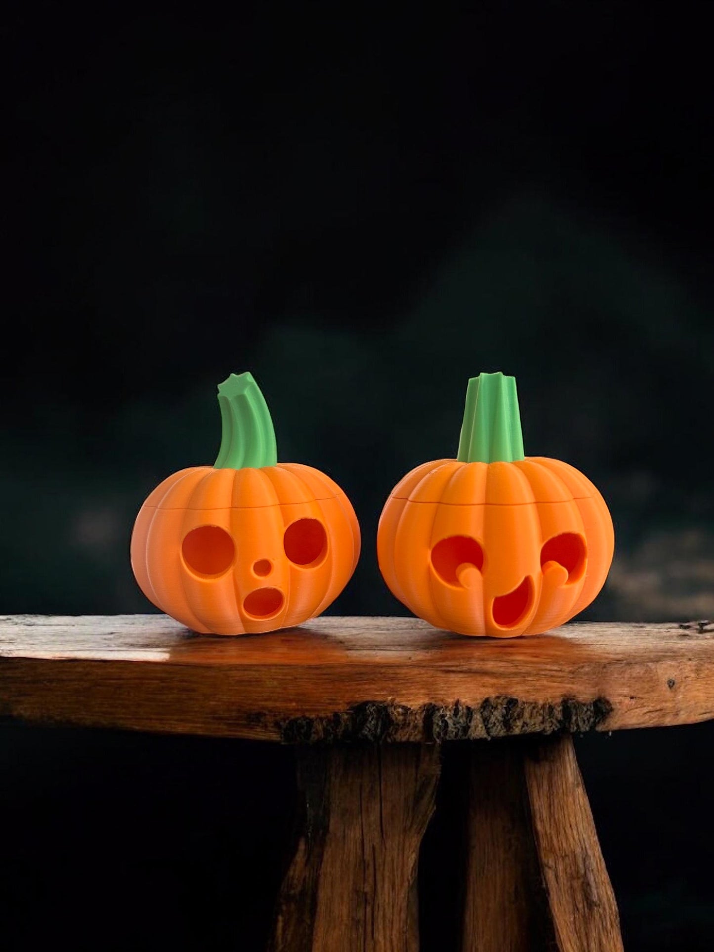 3D Printed Halloween Pumpkin (Set of Two)