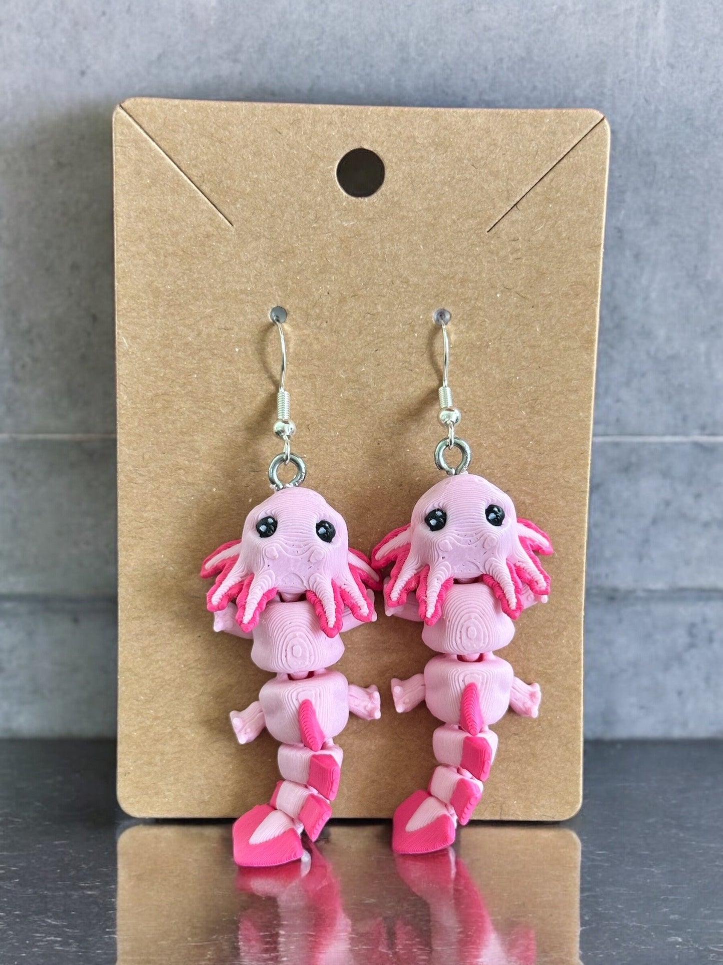 Axolotl Earrings - RJM Customs