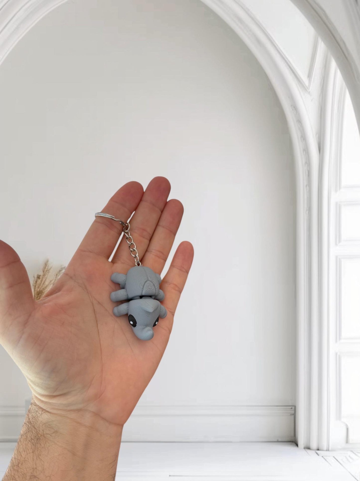 Mini Rhinoceros Beetle Keychain / 3D printed Rhinoceros Beetle Keychain