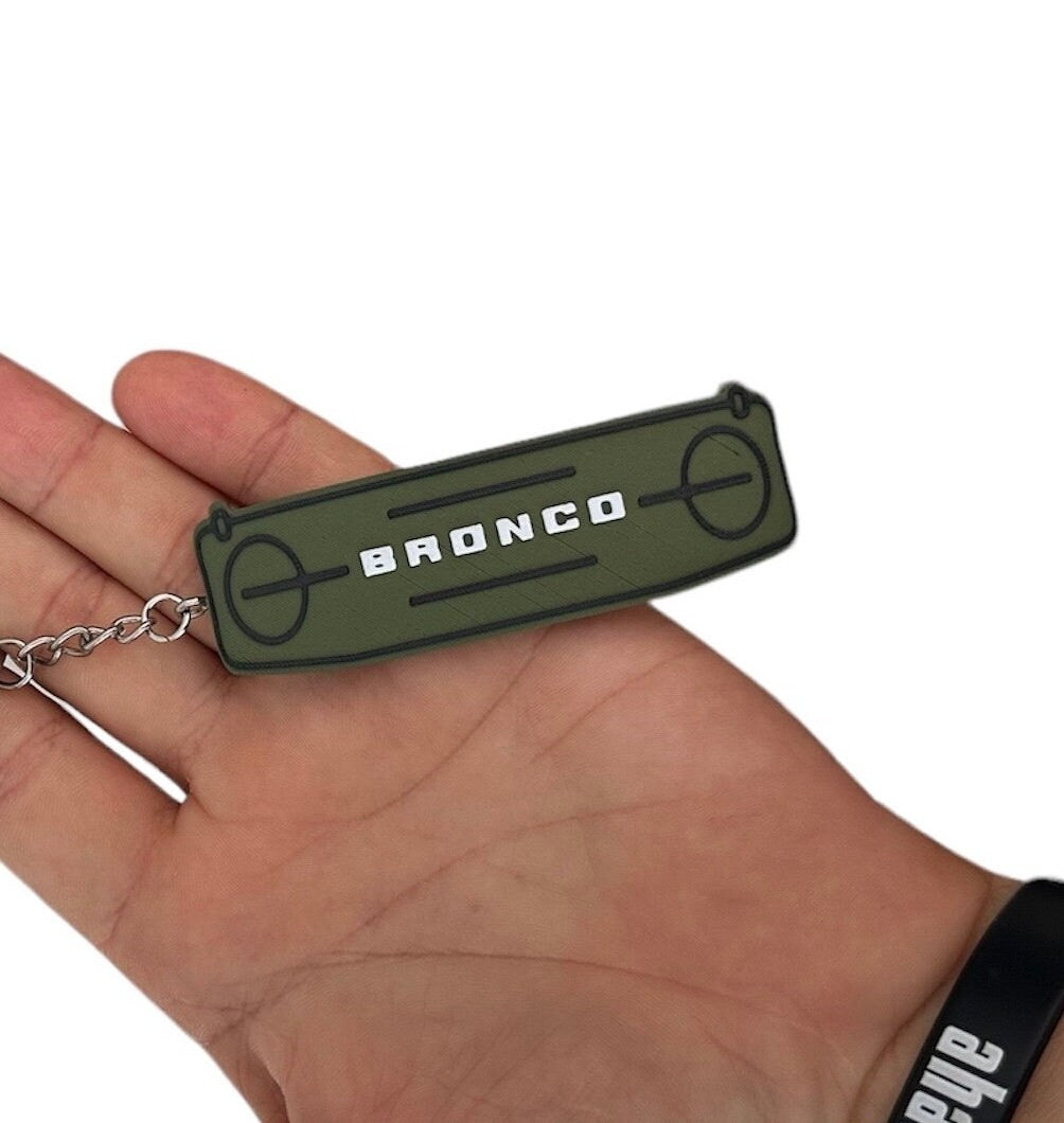 Bronco Grill Keychain