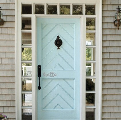 Hello Door Decals / Vinyl Decal / Door Decal