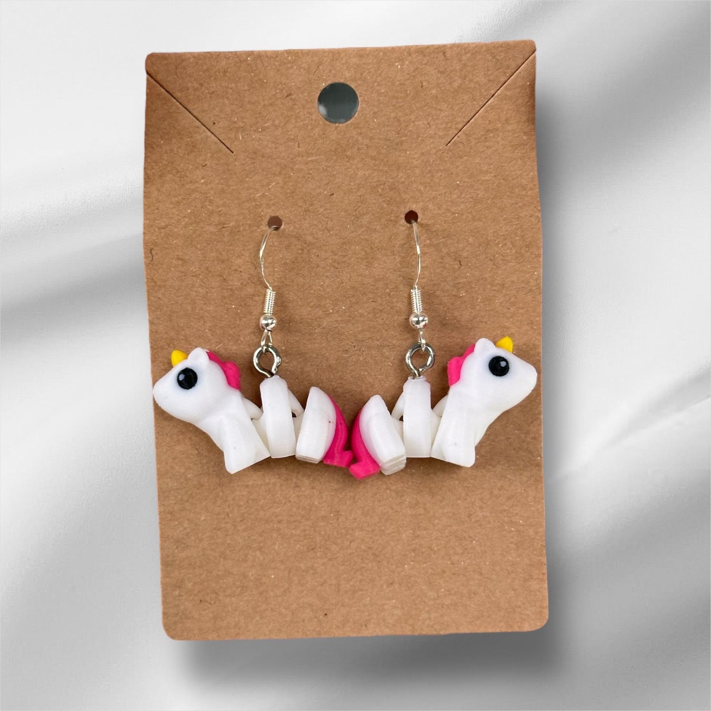 Unicorn Earrings / 3d printed earrings - RJM Customs