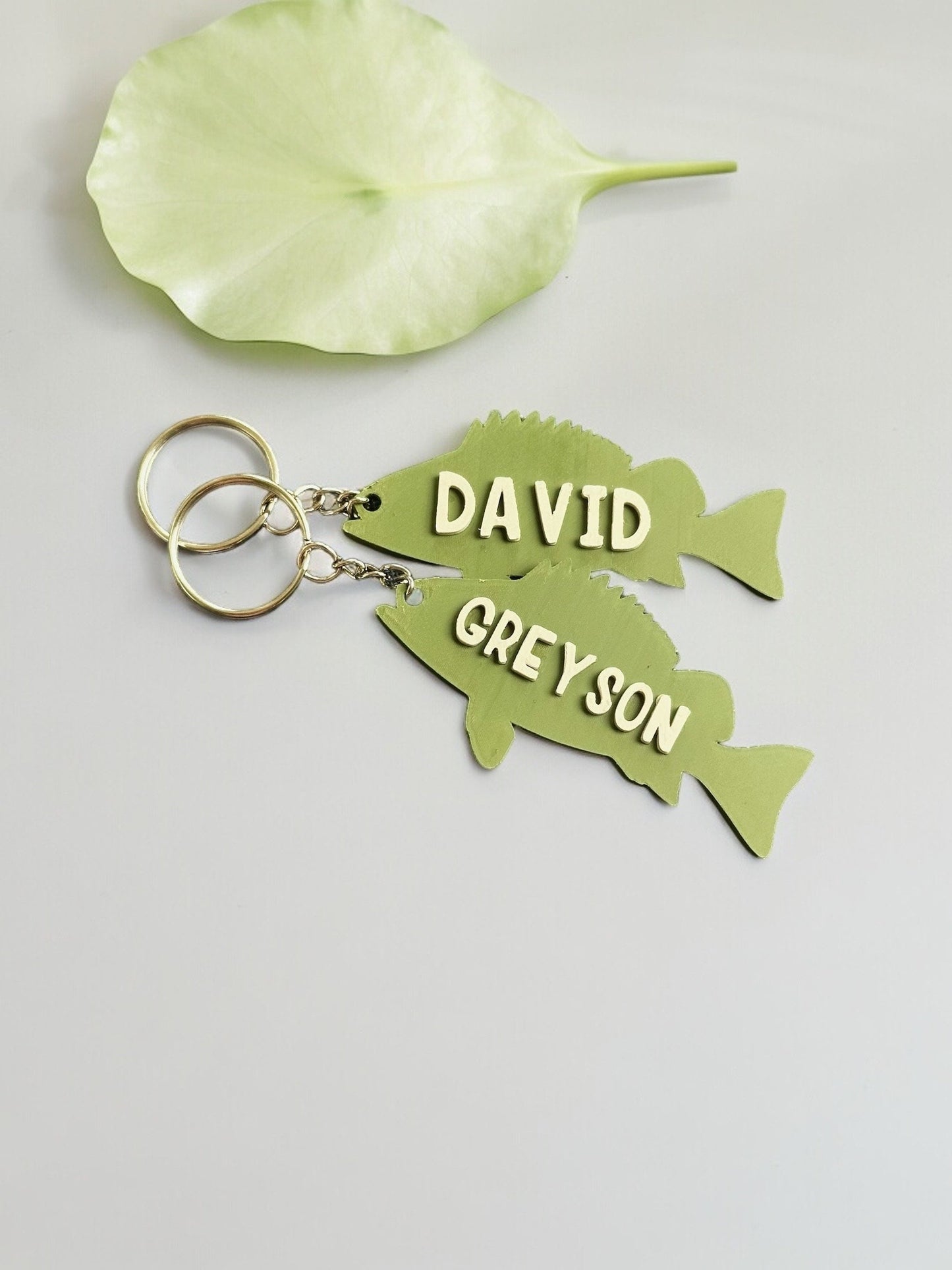 Personalized Fish Keychain / Fish Bag Tag
