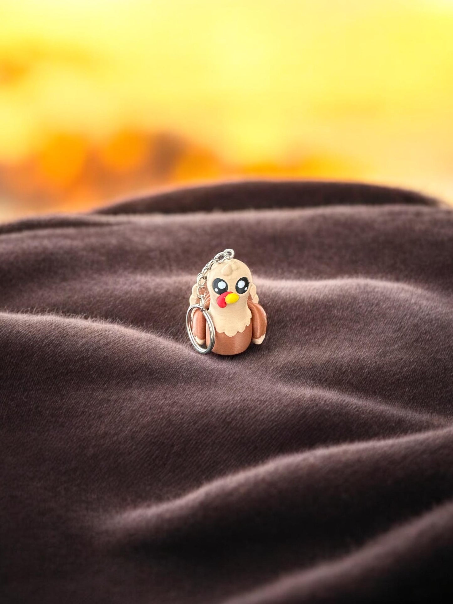 Mini Turkey Keychain / 3d Printed Turkey