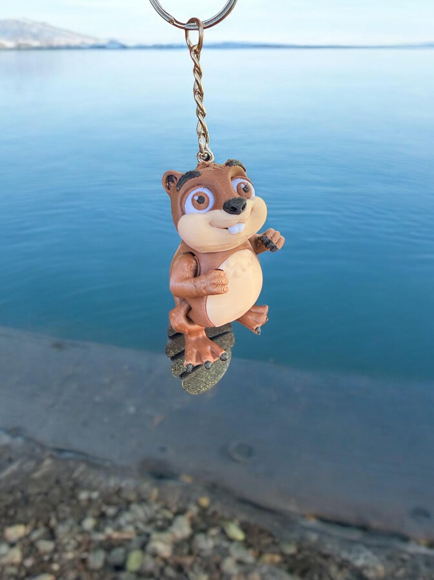 Beaver Keychain / 3D Printed Beaver - RJM Customs