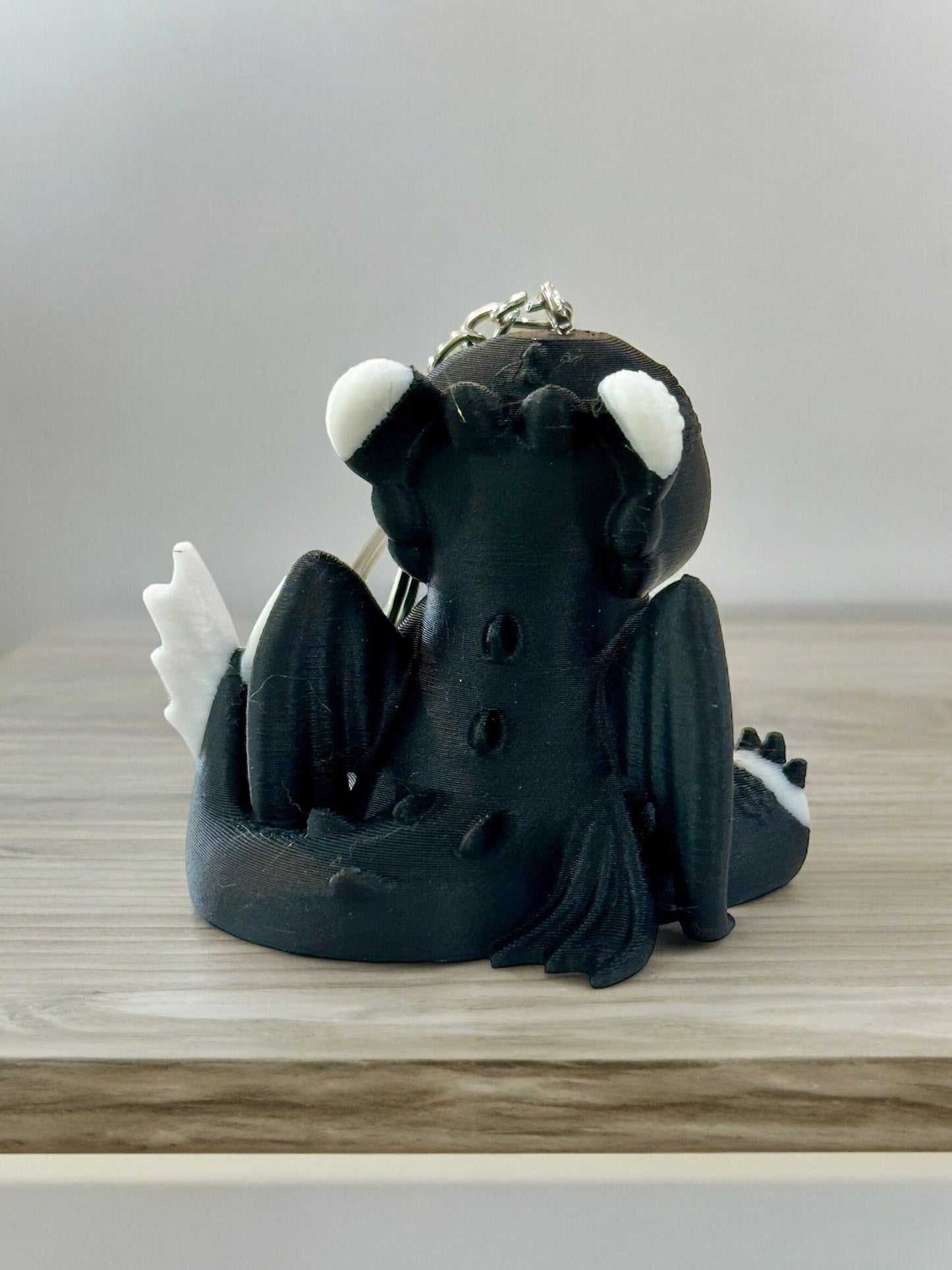 3d printed Black and White Dragon Toy - RJM Customs