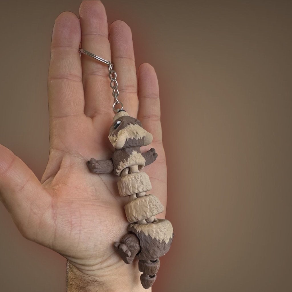 Mini Ferret keychain / 3d Printed Ferret
