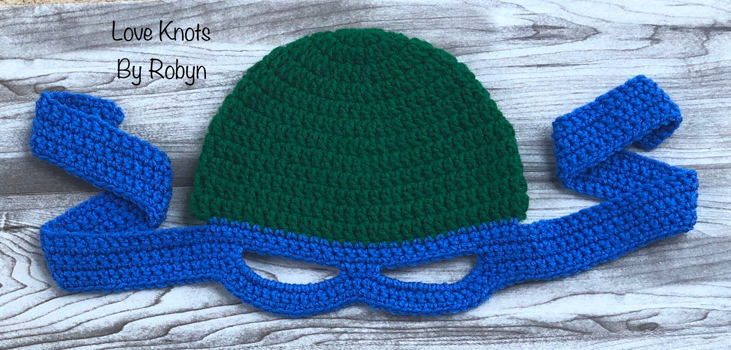 Ninja turtle hat with mask