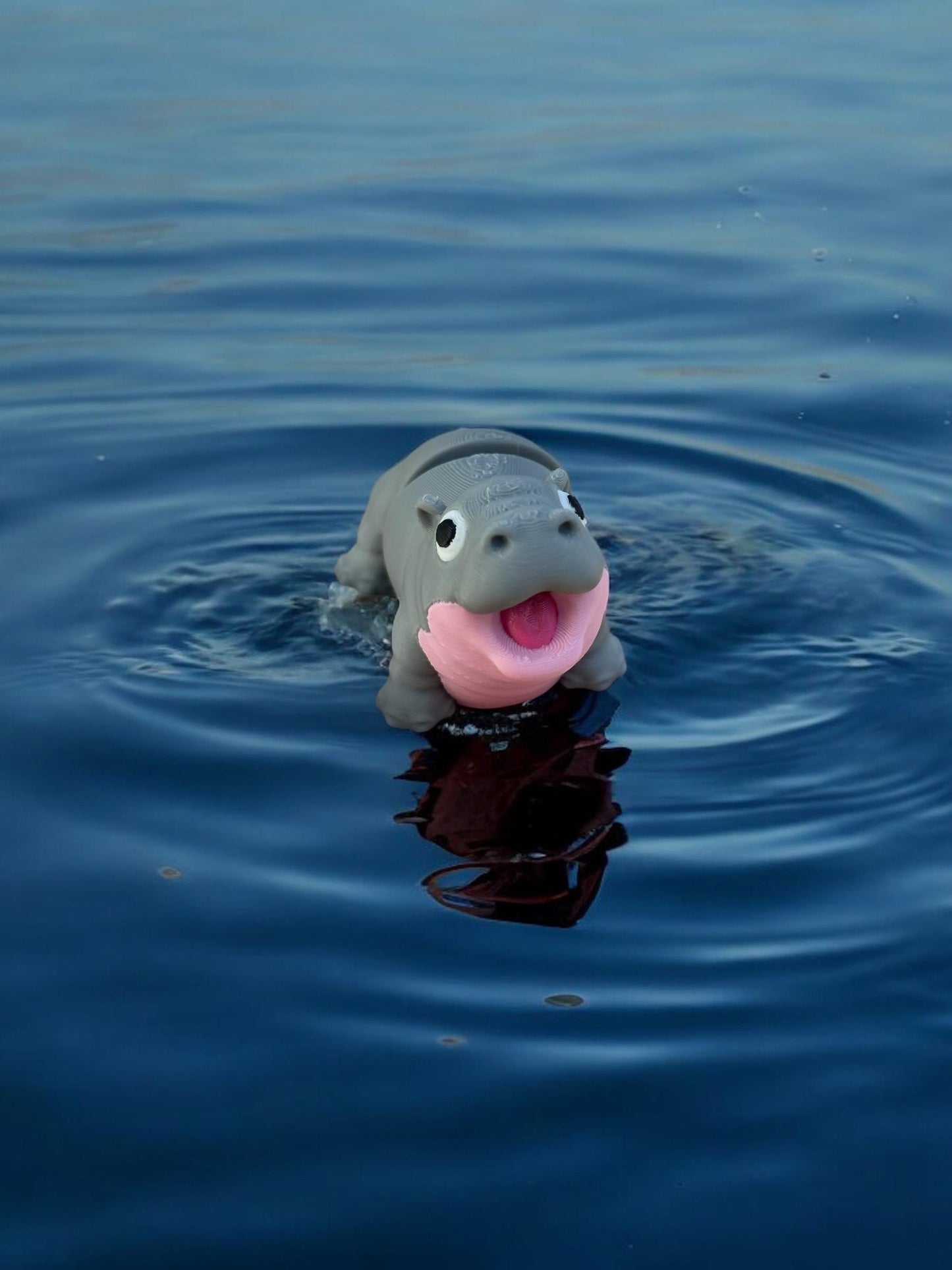 Mini Moodeng Inspired Hippo / 3d printed hippo