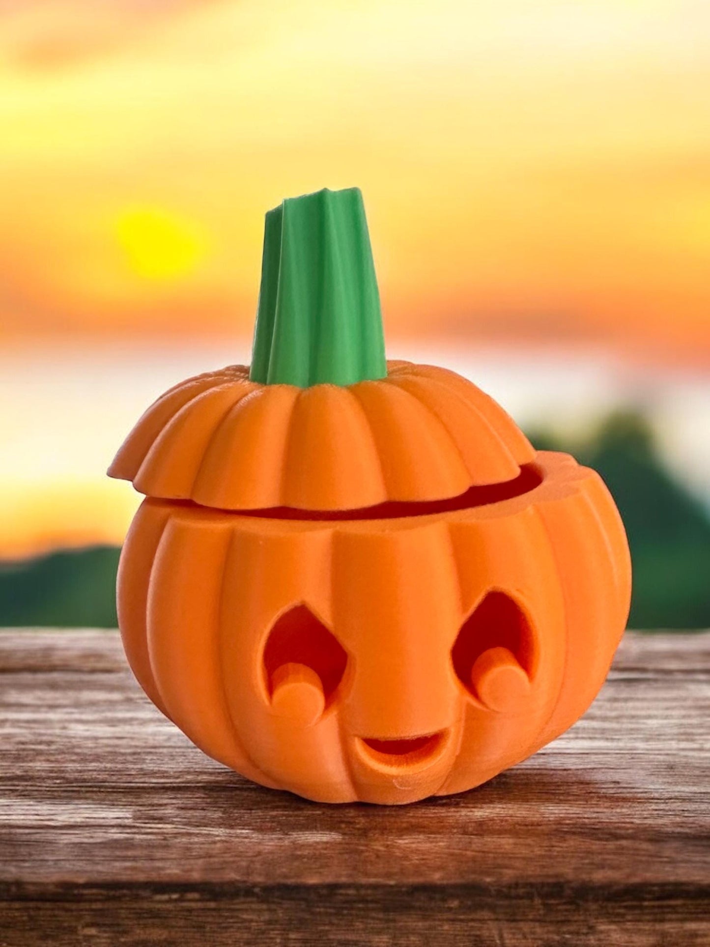 3D Printed Halloween Pumpkin (Set of Two)