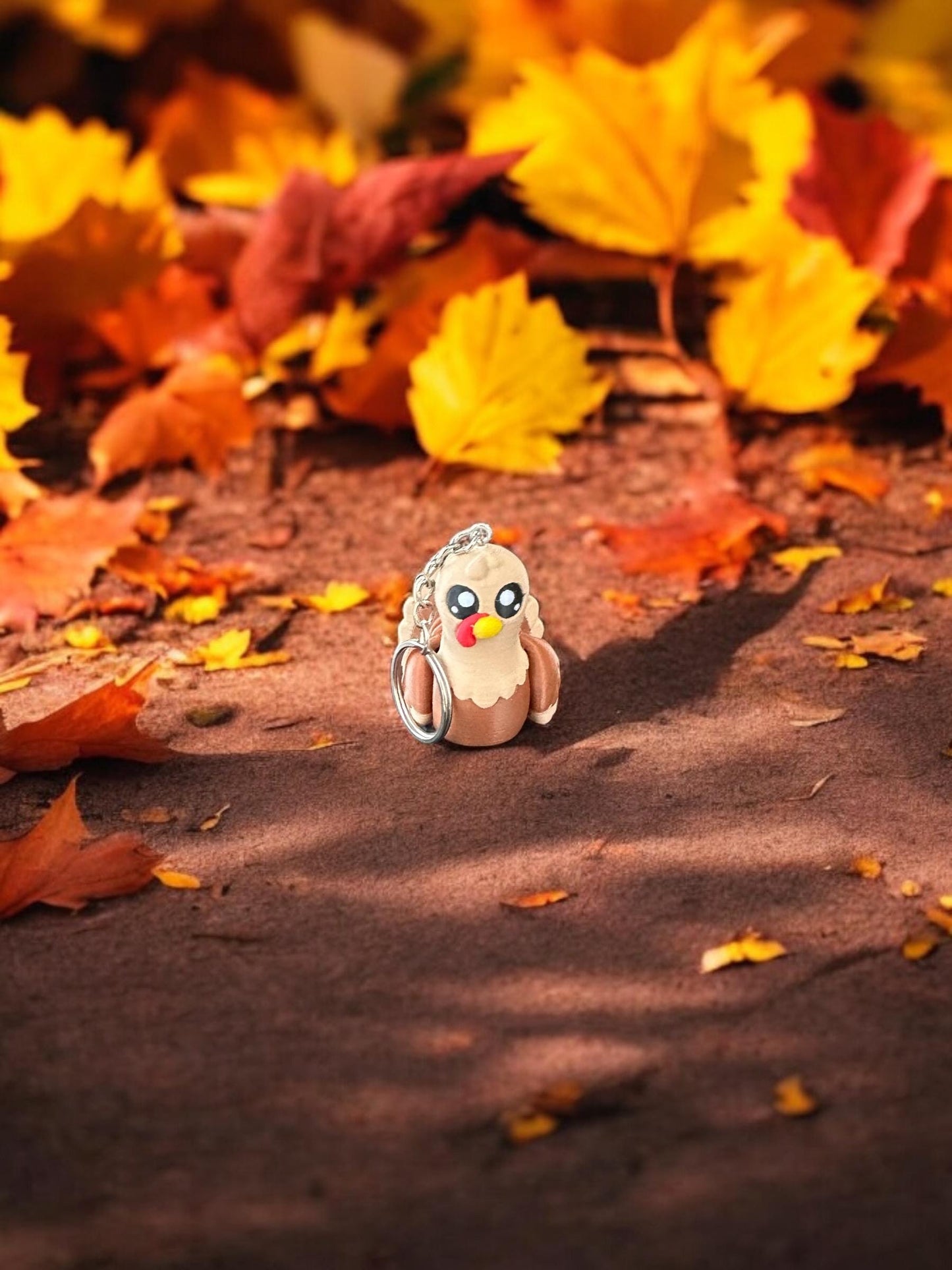 Mini Turkey Keychain / 3d Printed Turkey