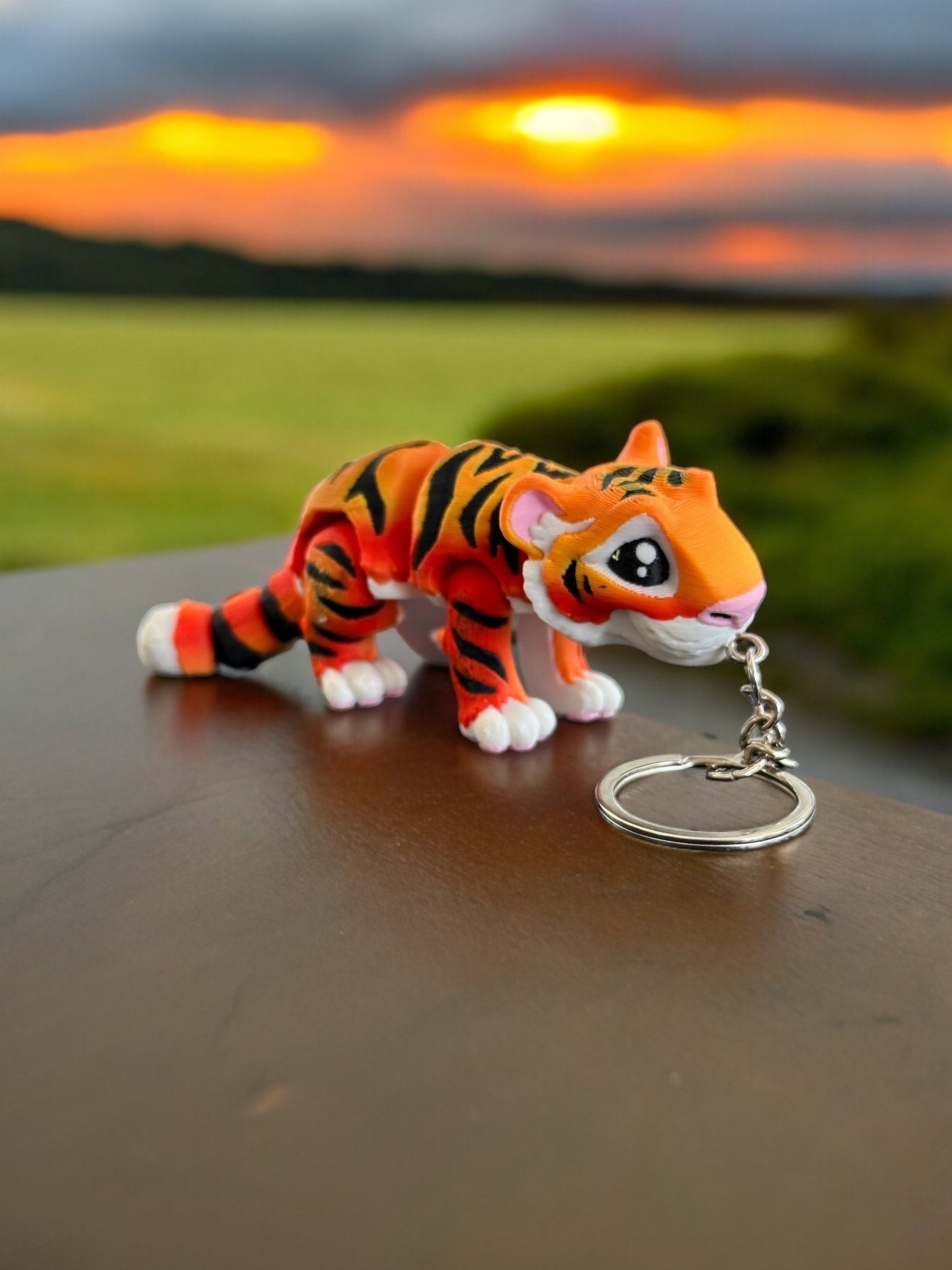 Mini Tiger Keychain / 3D Printed Tiger
