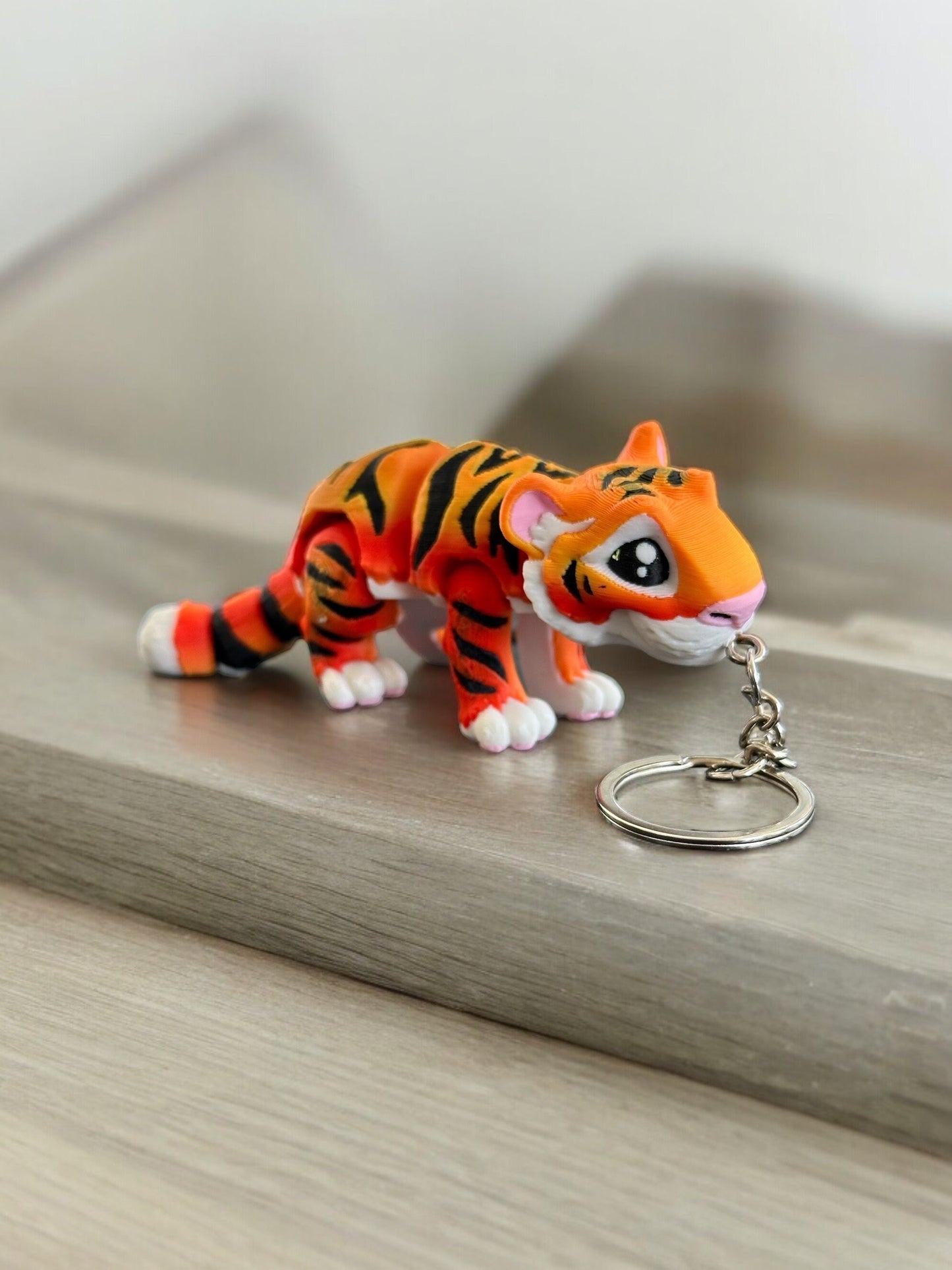 Mini Tiger Keychain / 3D Printed Tiger