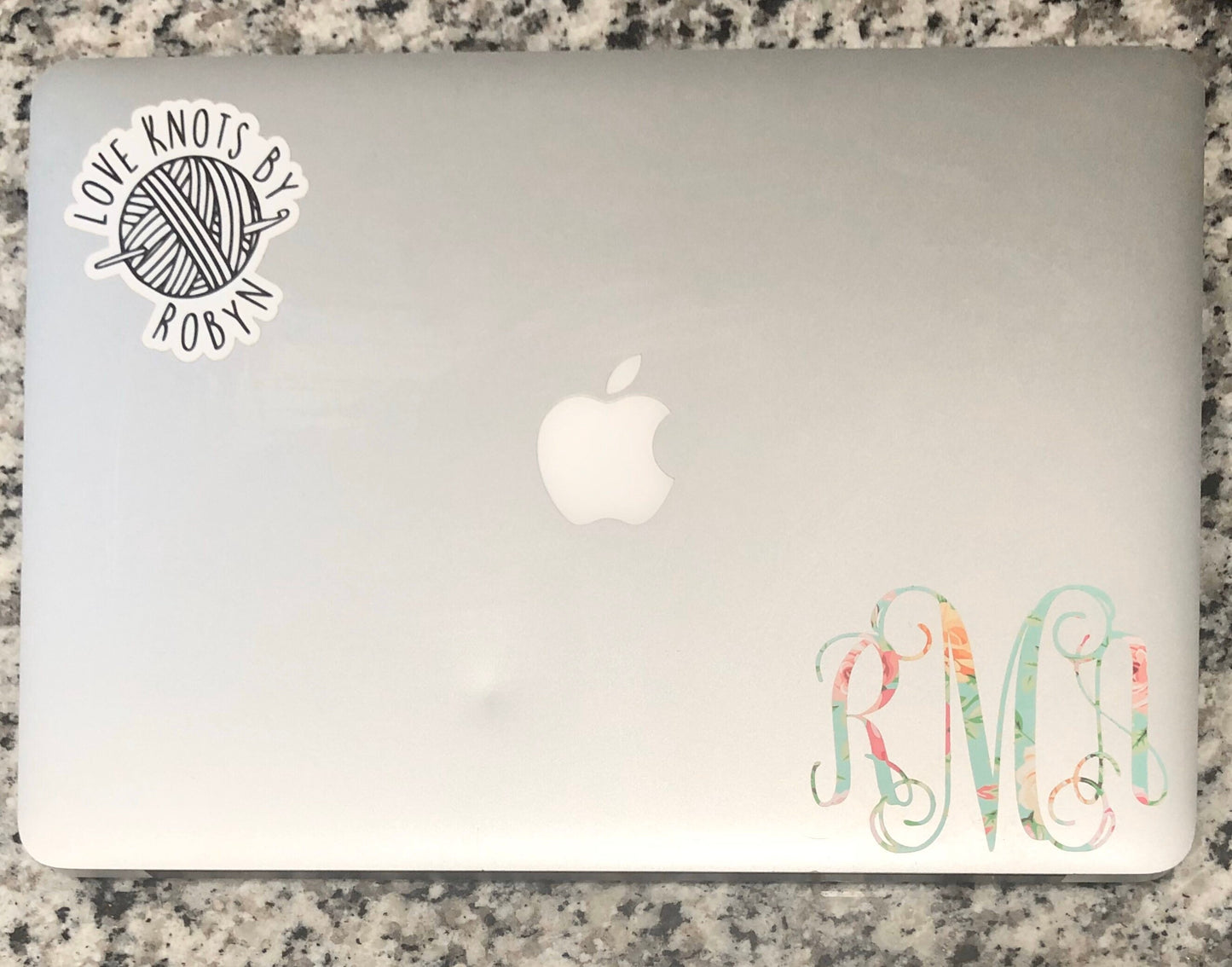Monogram Decals / Tumbler Decal /Car Decal / Vinyl Decals - RJM Customs