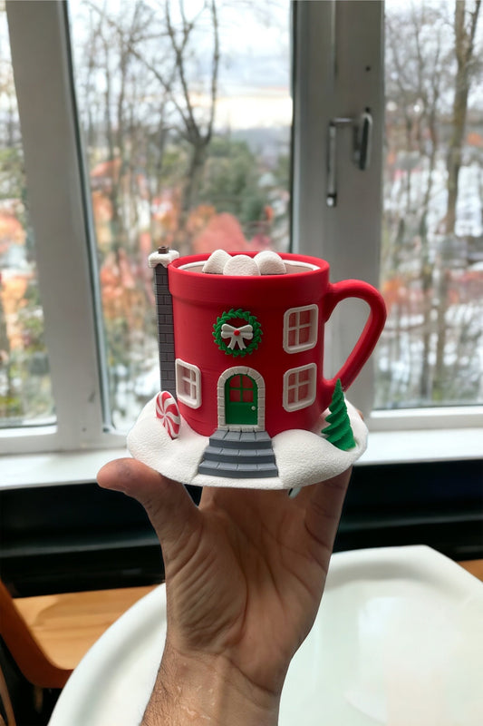 Hot Cocoa Christmas Village House