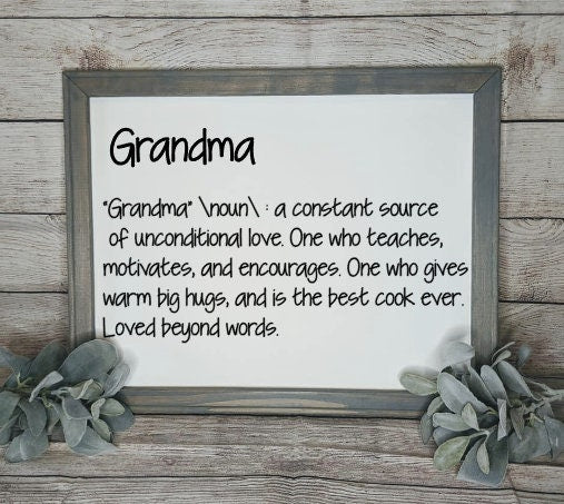 Grandma Canvas Sign / Reverse Canvas Sign - RJM Customs