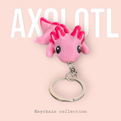 Mini Axolotl Keychain