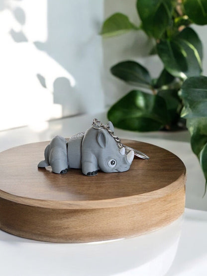 Mini Rhino Keychain