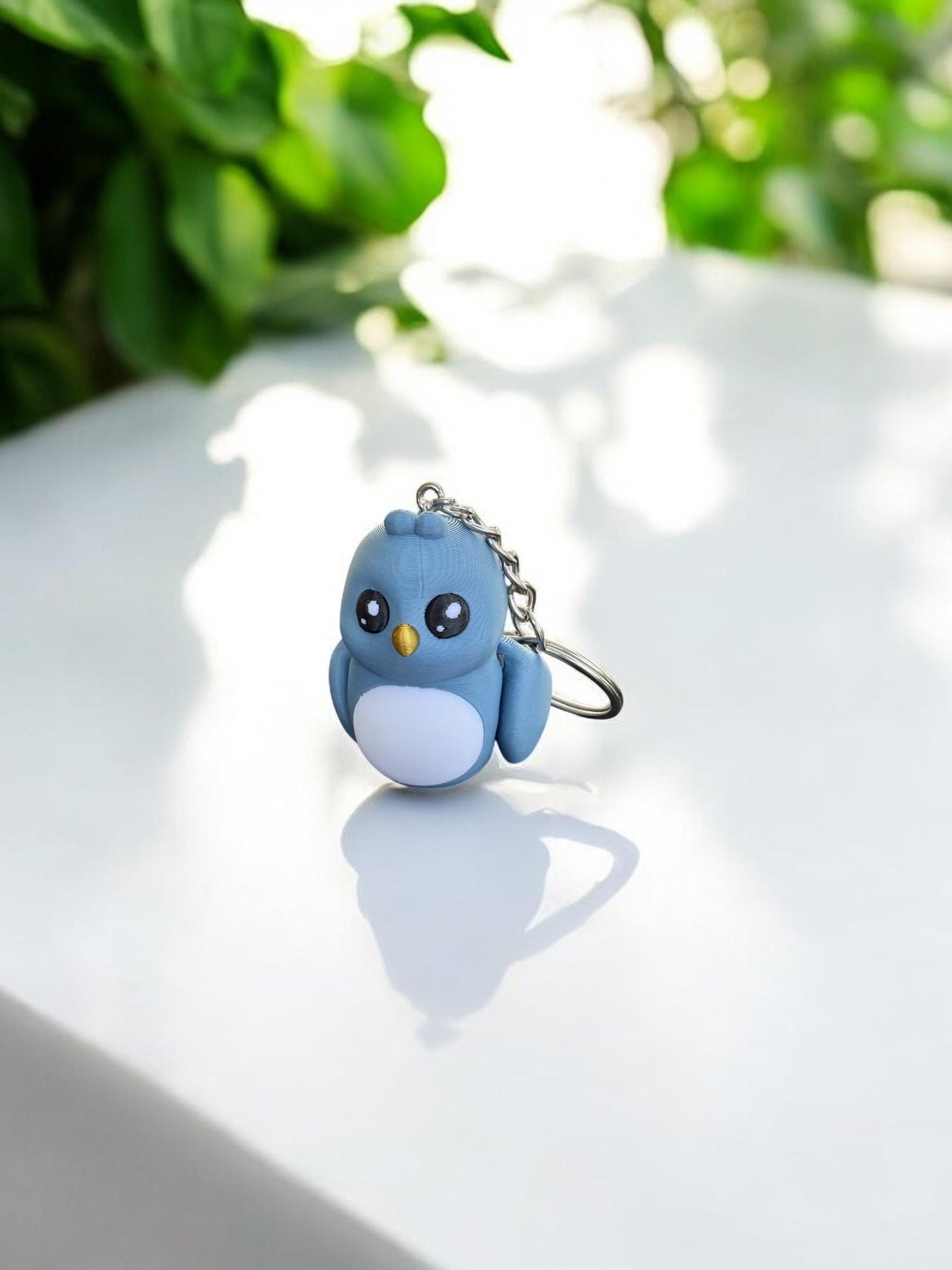 Blue Love Bird Keychain / 3d printed Keychain - RJM Customs