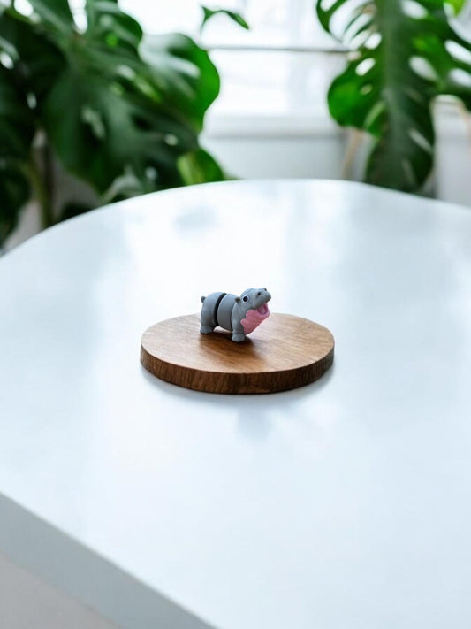 Micro Moodeng Inspired Hippo / 3d printed hippo