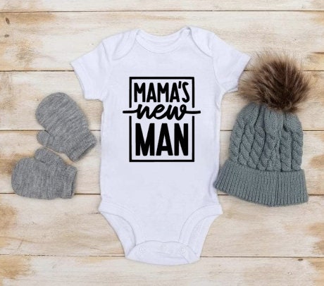 Mama's New Man ONESIE®/ custom bodysuit / newborn bodysuit