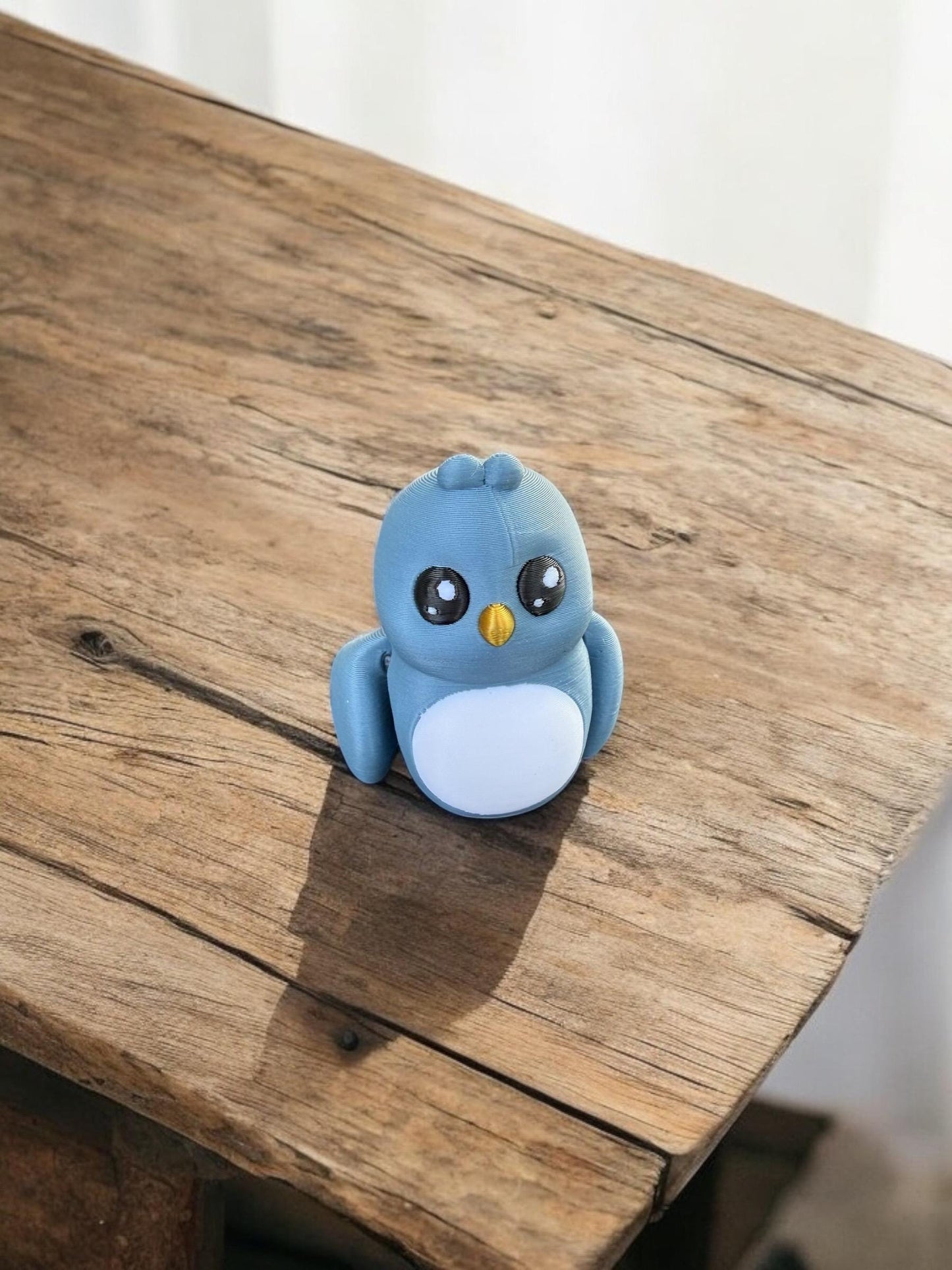 Blue Love Bird Miniature / 3d printed Bird - RJM Customs