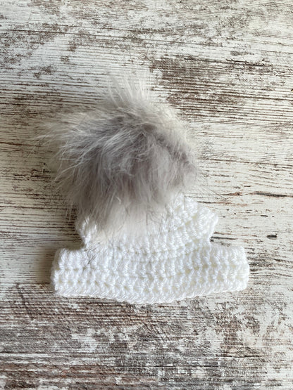 Crochet PomPom Beanie for Bunnies - RJM Customs