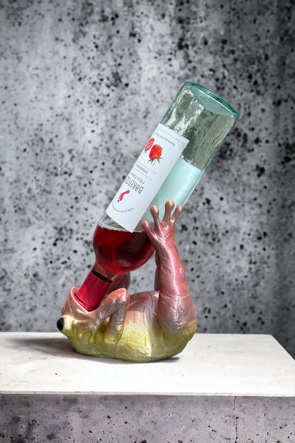 Frog Wine Bottle Holder / 3D Printed Wine Holder
