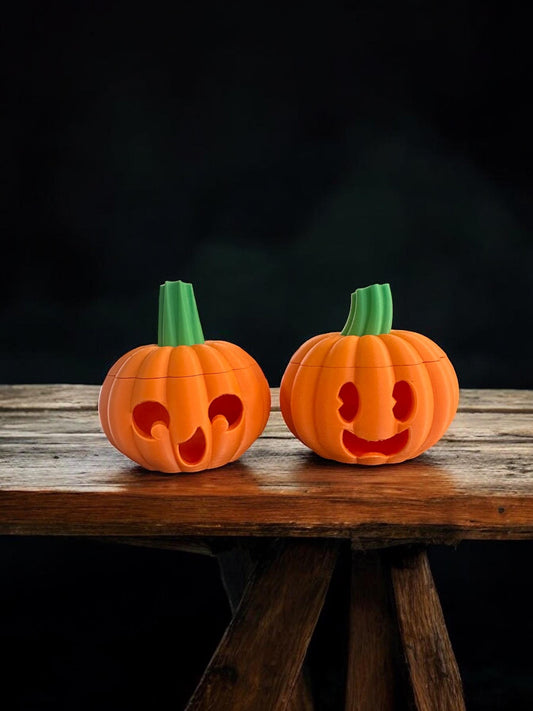 3D Printed Halloween Pumpkin (Set of Two)