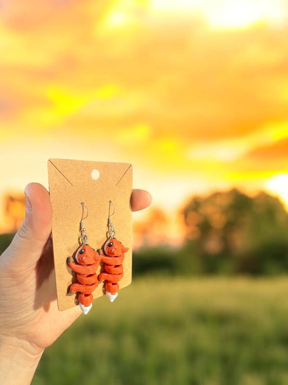Fox Earrings / 3D Printed Fox Earrings
