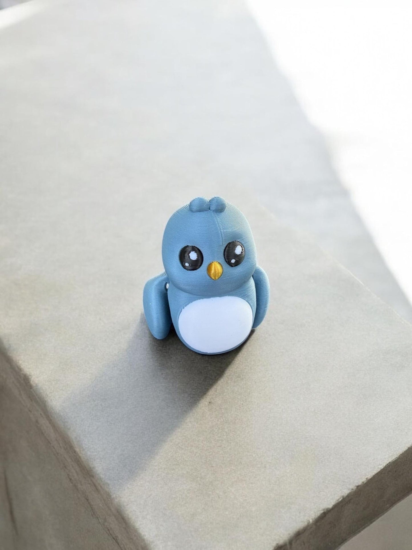 Blue Love Bird Miniature / 3d printed Bird - RJM Customs