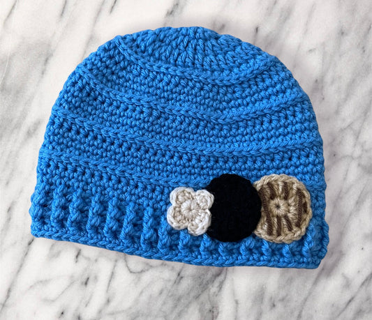 Daisy Girl Scout Inspired Cookie Beanie/ Girl Scout Cookie Ear Warmer / Crochet Cookie Headband - RJM Customs