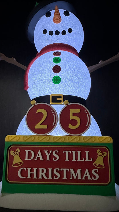 Snowman Advent Calendar / 3D Printed Advent Calendar