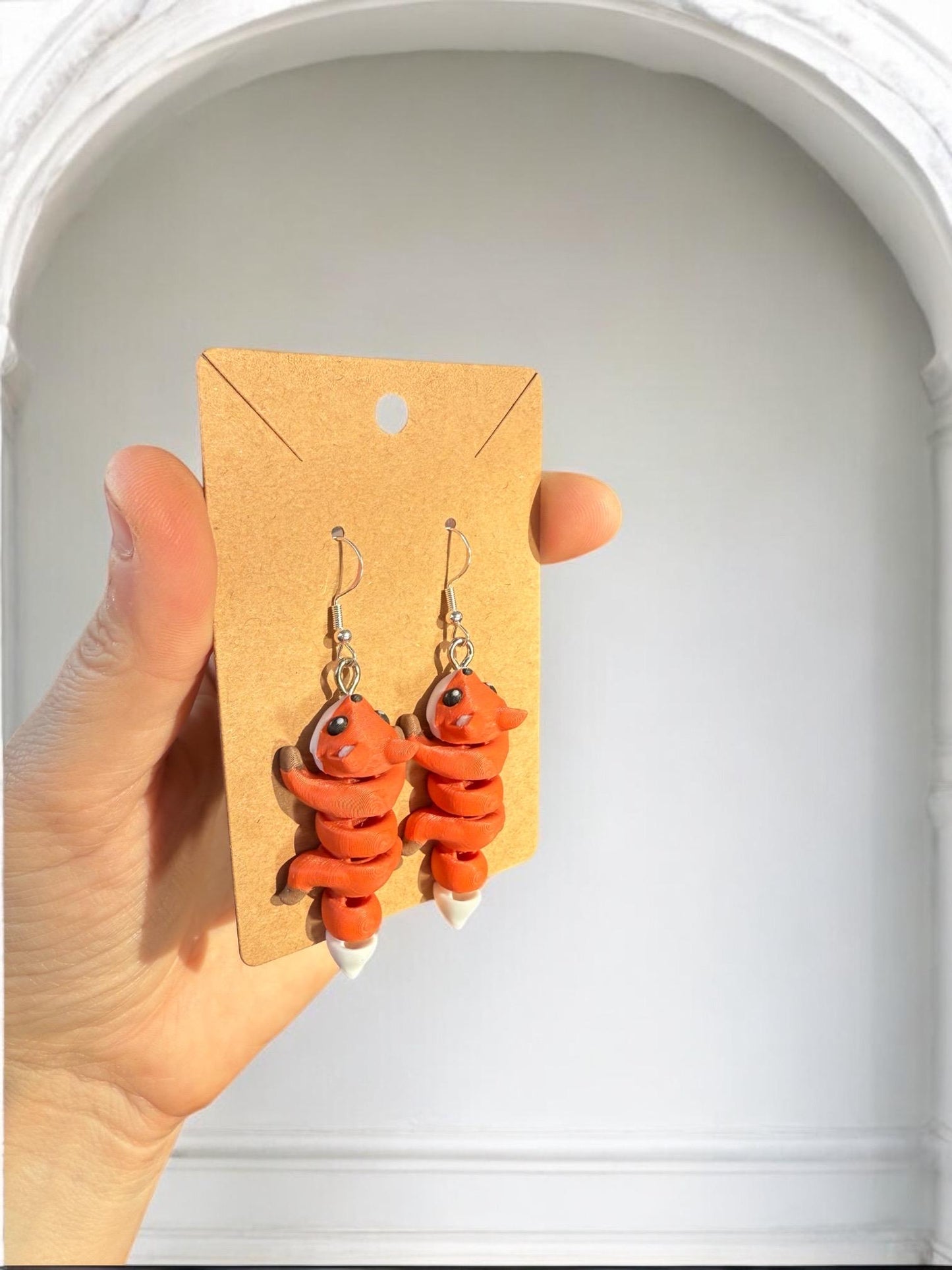 Fox Earrings / 3D Printed Fox Earrings