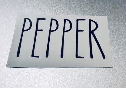 Rae Dunn Inspired Salt and Pepper Decals
