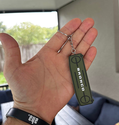 Bronco Grill Keychain
