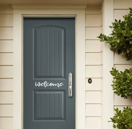 Welcome Door Decals / Vinyl Decal / Door Decal