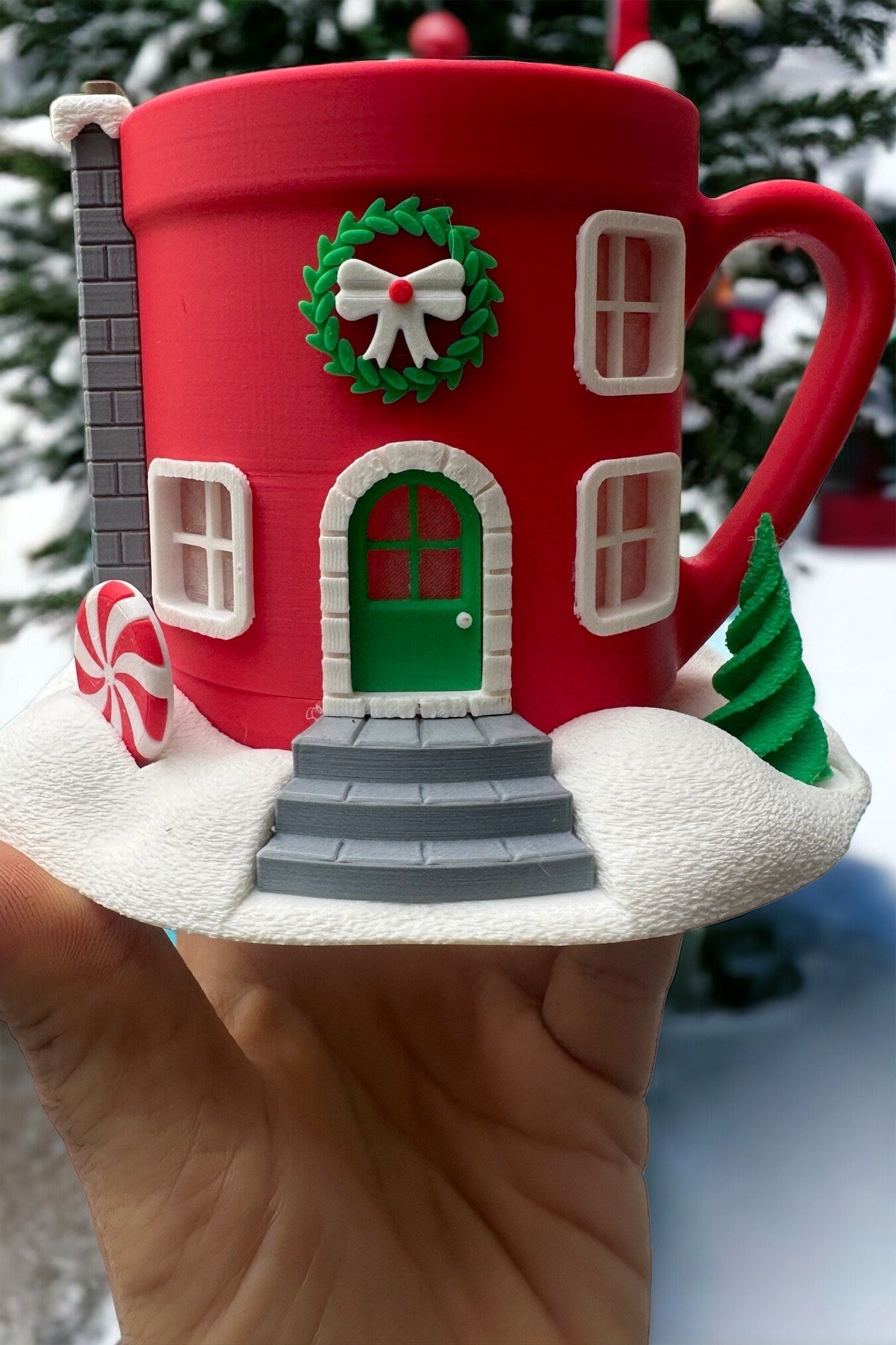 Hot Cocoa Christmas Village House