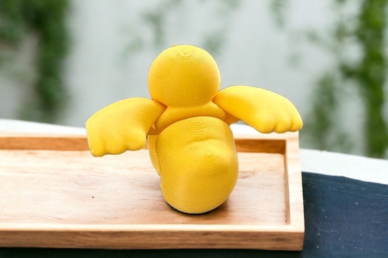 Mini Rubber Duck Keychain / 3d Printed Duck Keychain