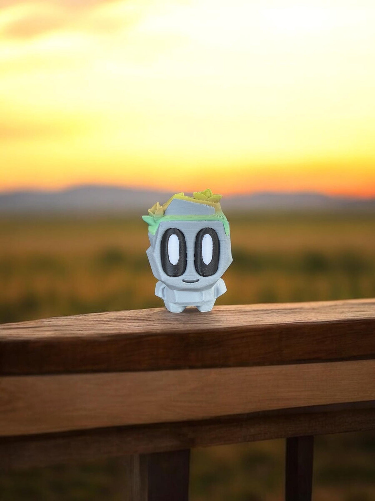 3D Printed Mossy Pet Rock - RJM Customs