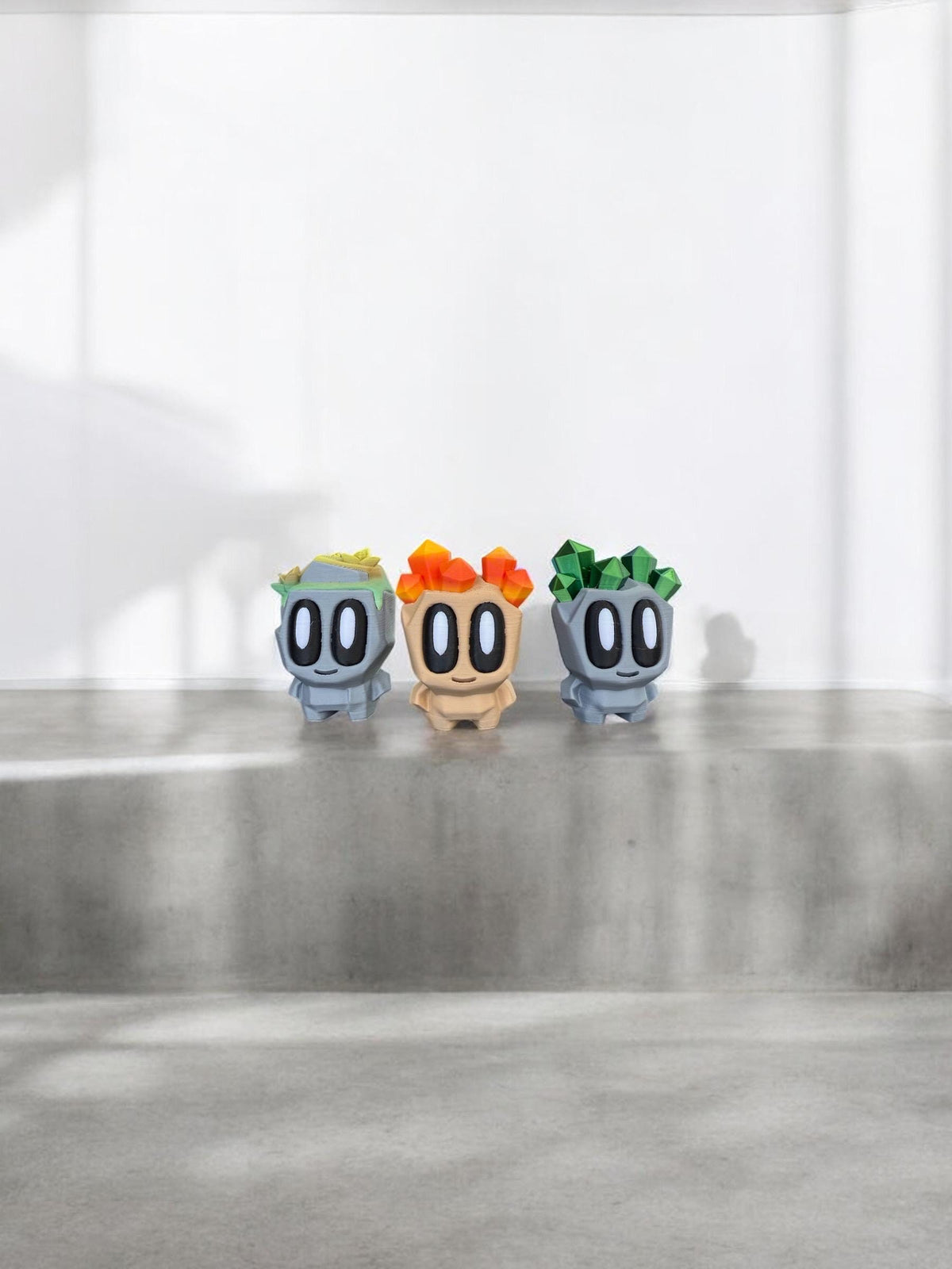 3D Printed Pet Rock Trio / Pet Rocks - RJM Customs