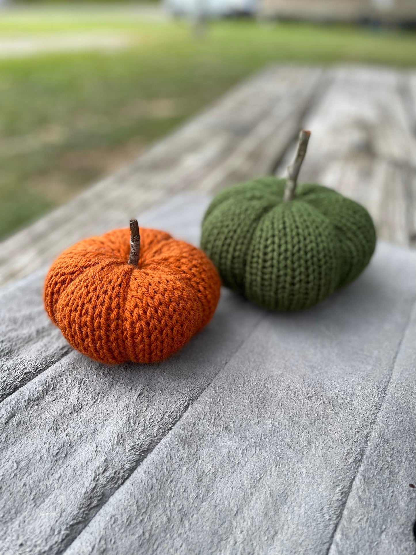 Knit Pumpkin / Fall decor
